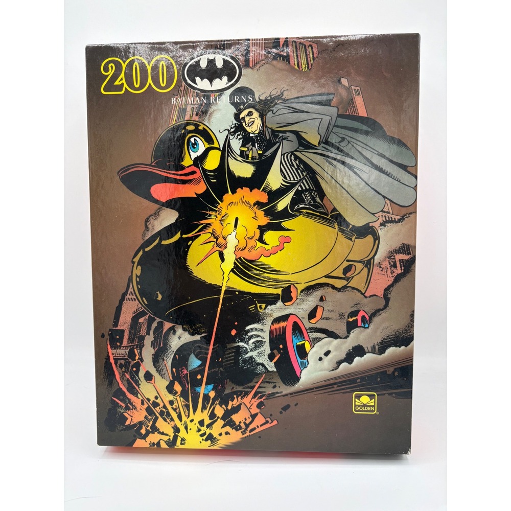 Vintage 1992 Batman Returns Golden 200 Piece Puzzle The Penguin Duck 5247D
